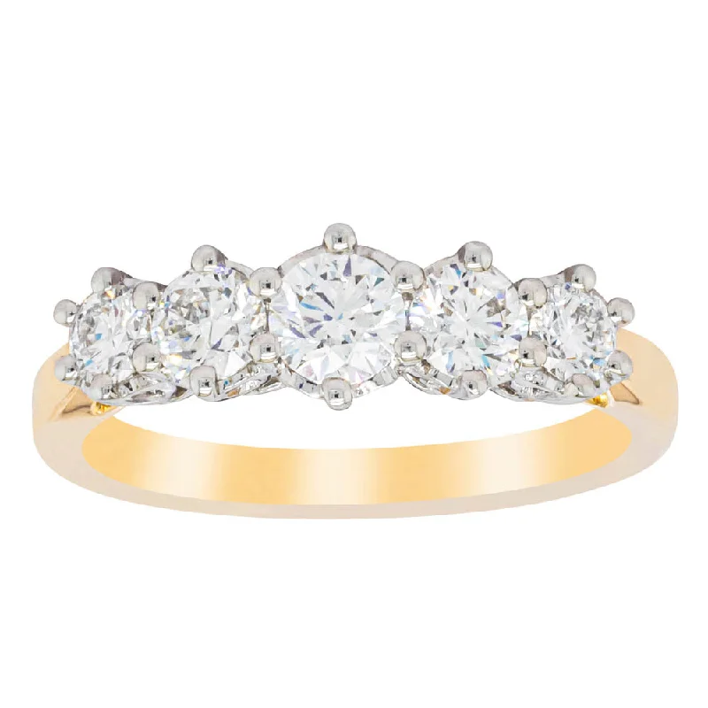 18ct Yellow Gold Diamond Monarch Ring