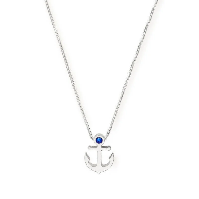 ALEX AND ANI Anchor Necklace