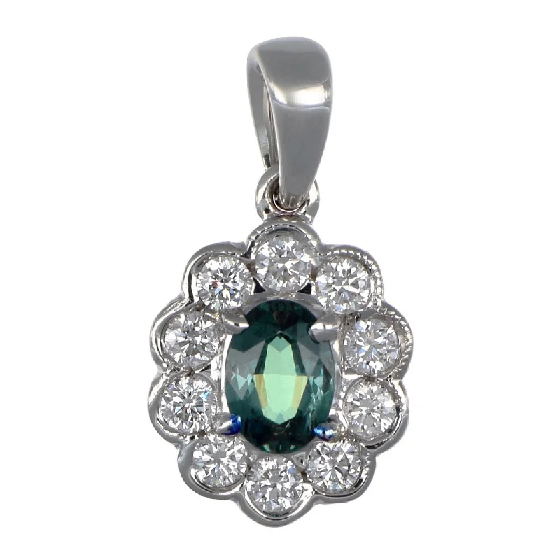 Alexandrite Pendant (Alexandrite 0.25 cts. White Diamond 0.2 cts.)