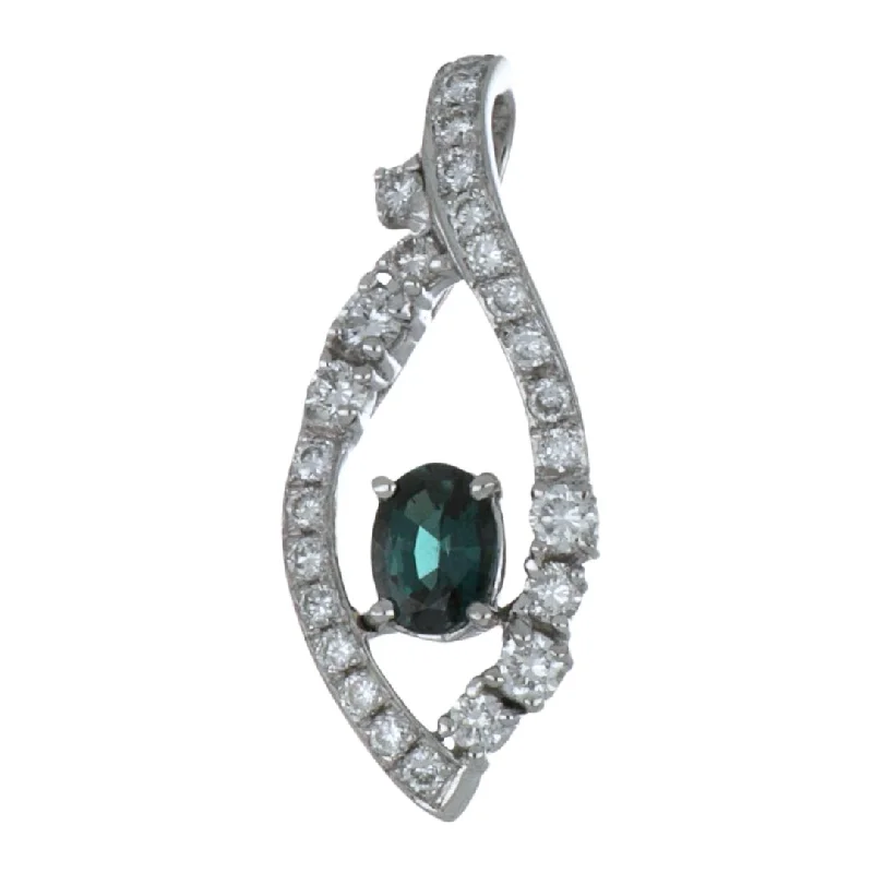 Alexandrite Pendant (Alexandrite 0.3 cts. White Diamond 0.33 cts.)