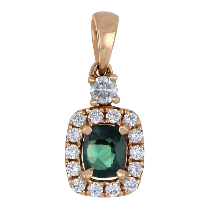 Alexandrite Pendant (Alexandrite 0.38 cts. White Diamond 0.18 cts.)