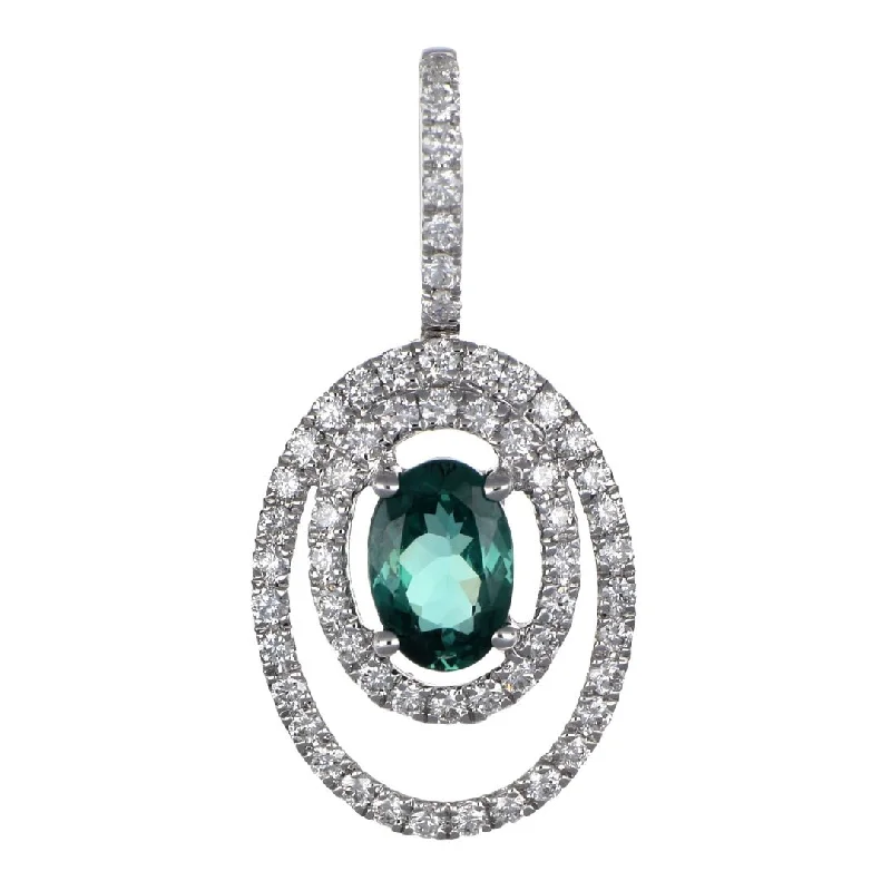 Alexandrite Pendant (Alexandrite 0.54 cts. White Diamond 0.28 cts.)