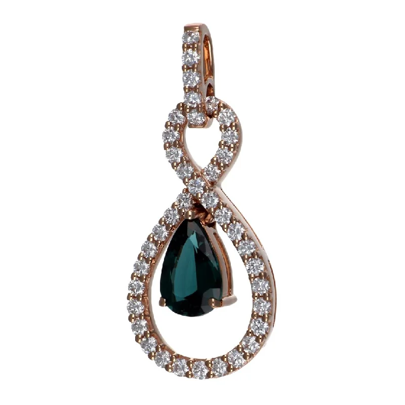 Alexandrite Pendant (Alexandrite 0.9 cts. White Diamond 0.48 cts.)