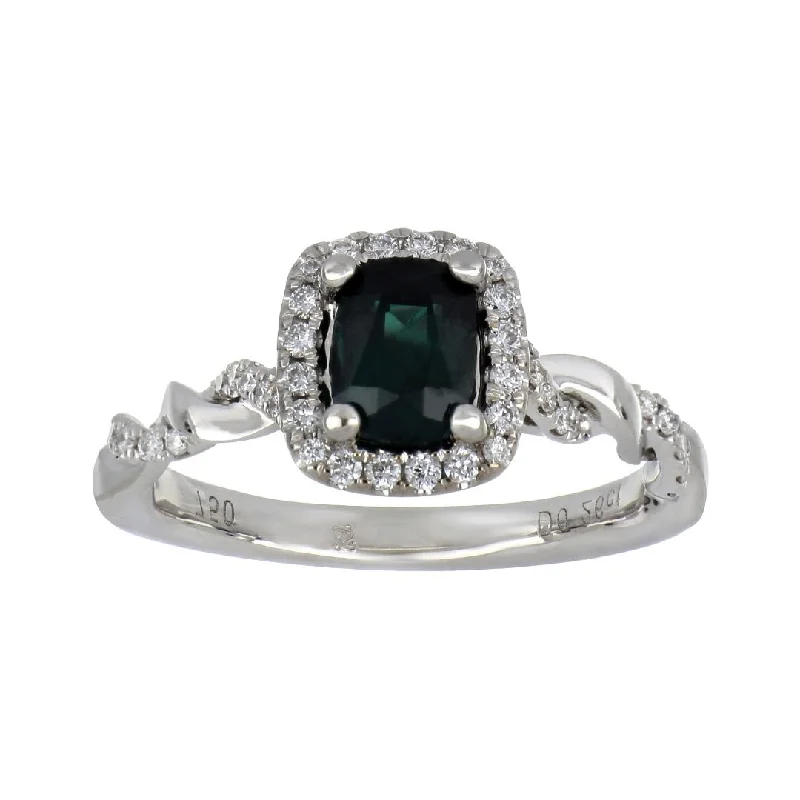 Alexandrite Ring (Alexandrite 1.06 cts. White Diamond 0.26 cts.)