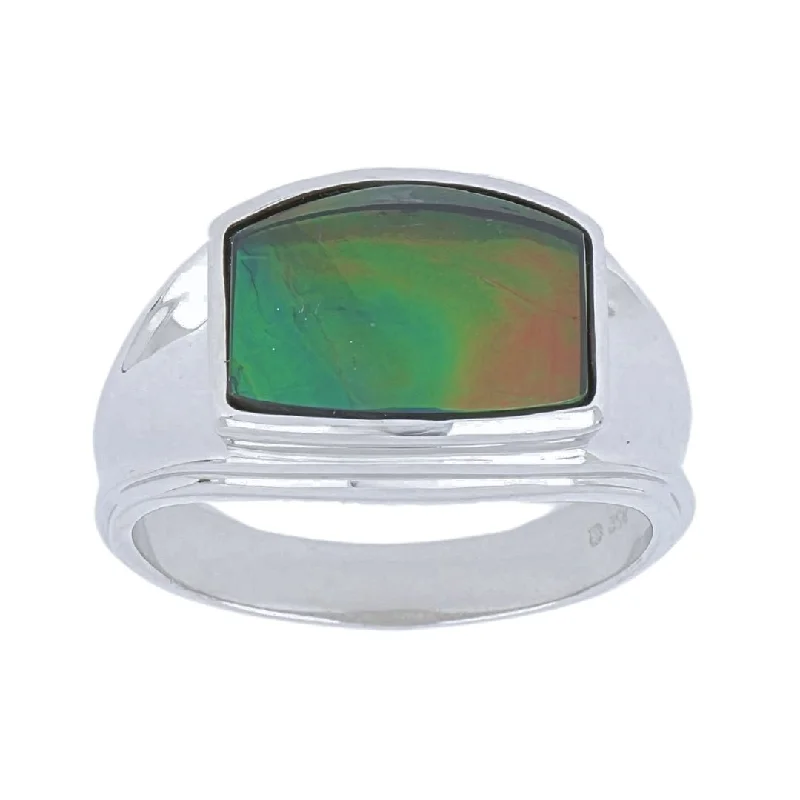 Ammolite Men's Ring