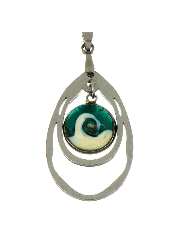 Wave Pendant - Green