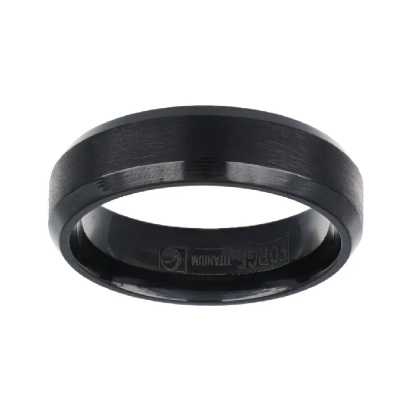 Black Titanium Men's Ring