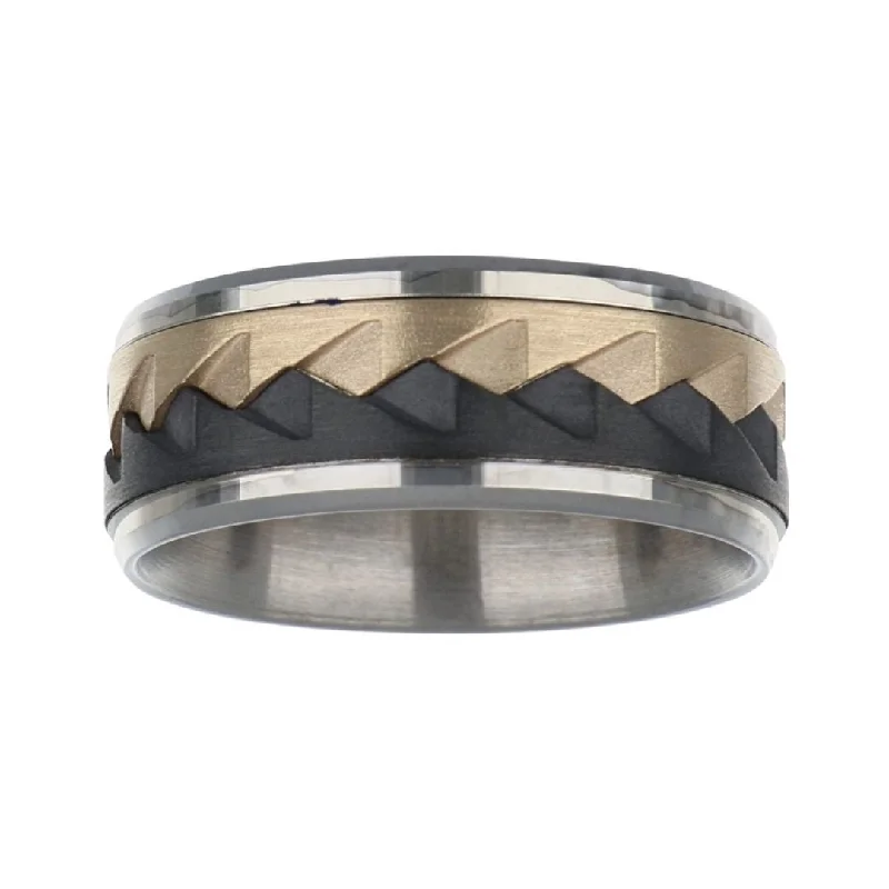 Black Titanium Men's Ring