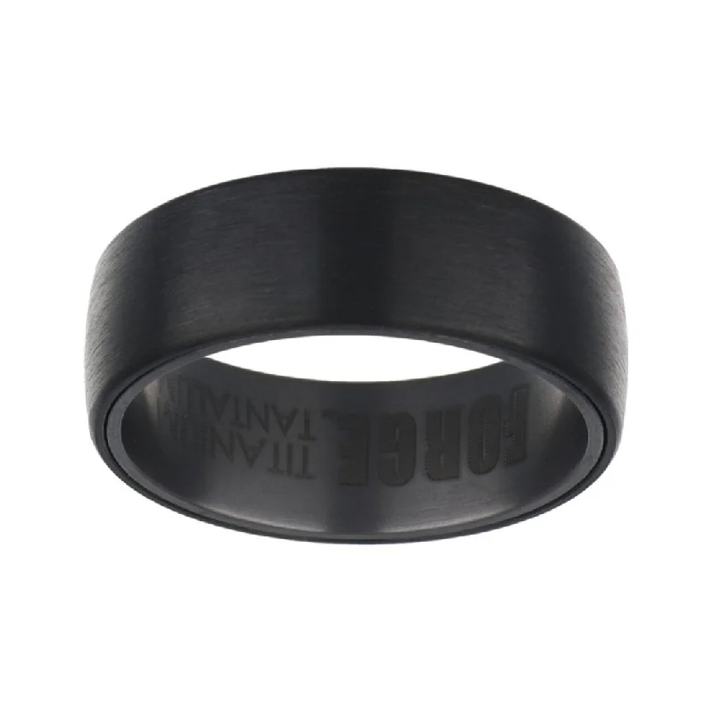 Black Titanium/Tantalum Men's Ring