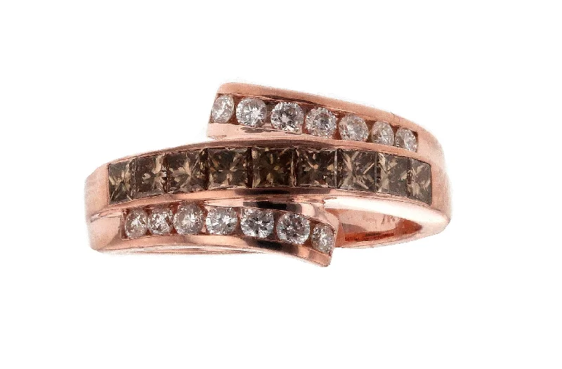 Brown Diamond Ladies Ring (Brown Diamond 0.89 cts. White Diamond 0.33 cts.)