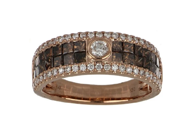 Brown Diamond Ladies Ring (Brown Diamond 1.27 cts. White Diamond 0.42 cts.)