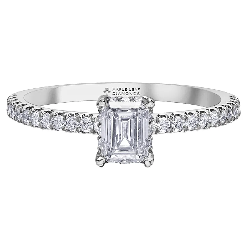 Emerald Cut Canadian Diamond Ring