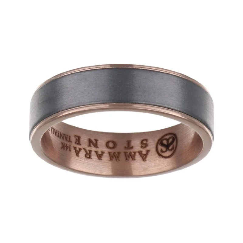 Gold Titanium Men's Ring