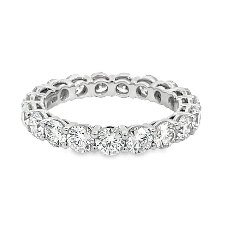 LAB GROWN ROUND DIAMONDS 3.63ctw ETERNITY BAND