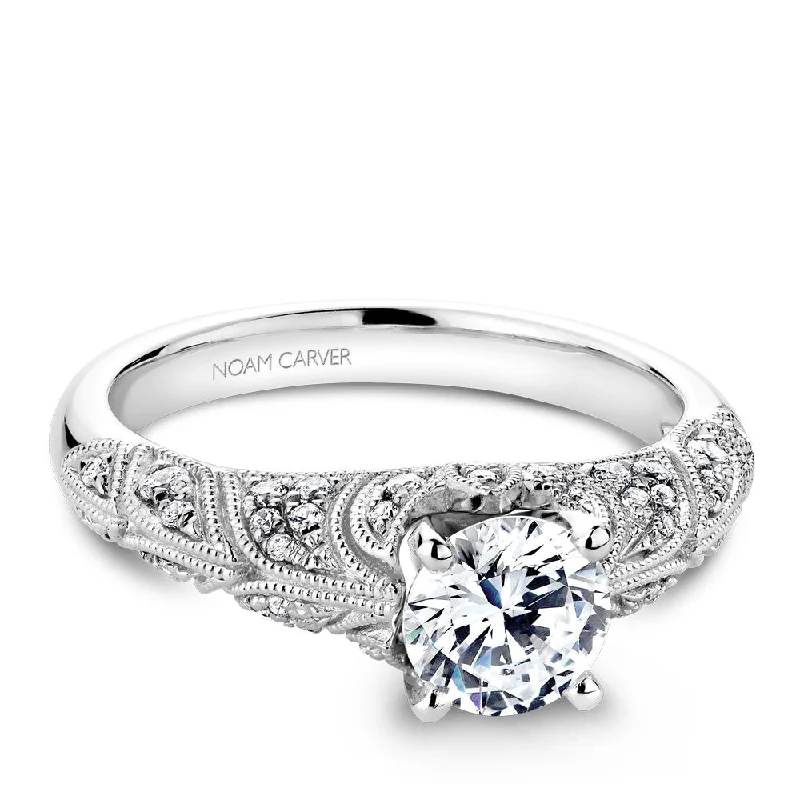 Noam Carver Vintage Inspired Diamond Engagement Ring B056-01A