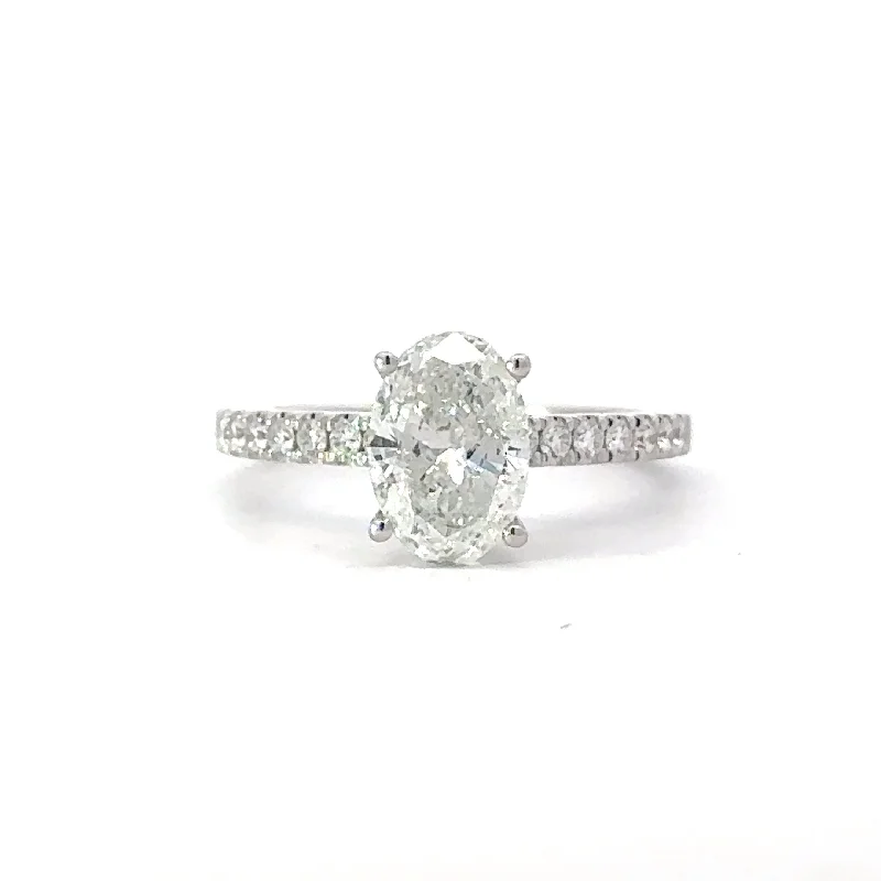 Oval Canadian Diamond Engagement Ring