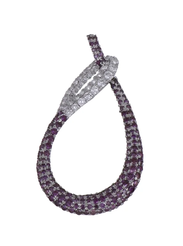 Purple Diamond Ladies Pendant (Purple Diamond 0.63 cts. White Diamond 0.25 cts.)