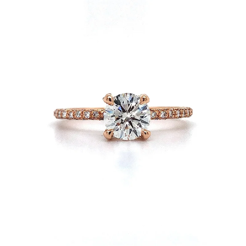 Rose Gold and Diamond Engagement Ring