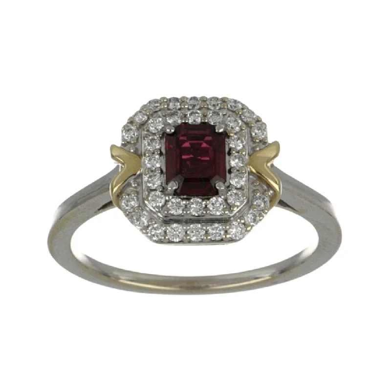 Ruby Ring (Ruby 0.5 cts. White Diamond 0.26 cts.)