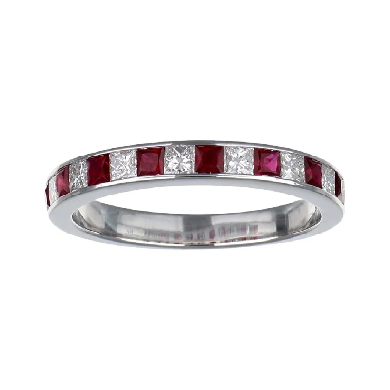 Ruby Ring (Ruby 0.56 cts. White Diamond 0.45 cts.)