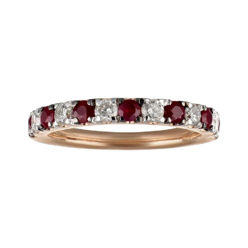 Ruby Ring (Ruby 0.63 cts. White Diamond 0.47 cts.)