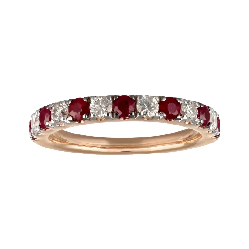 Ruby Ring (Ruby 0.65 cts. White Diamond 0.46 cts.)