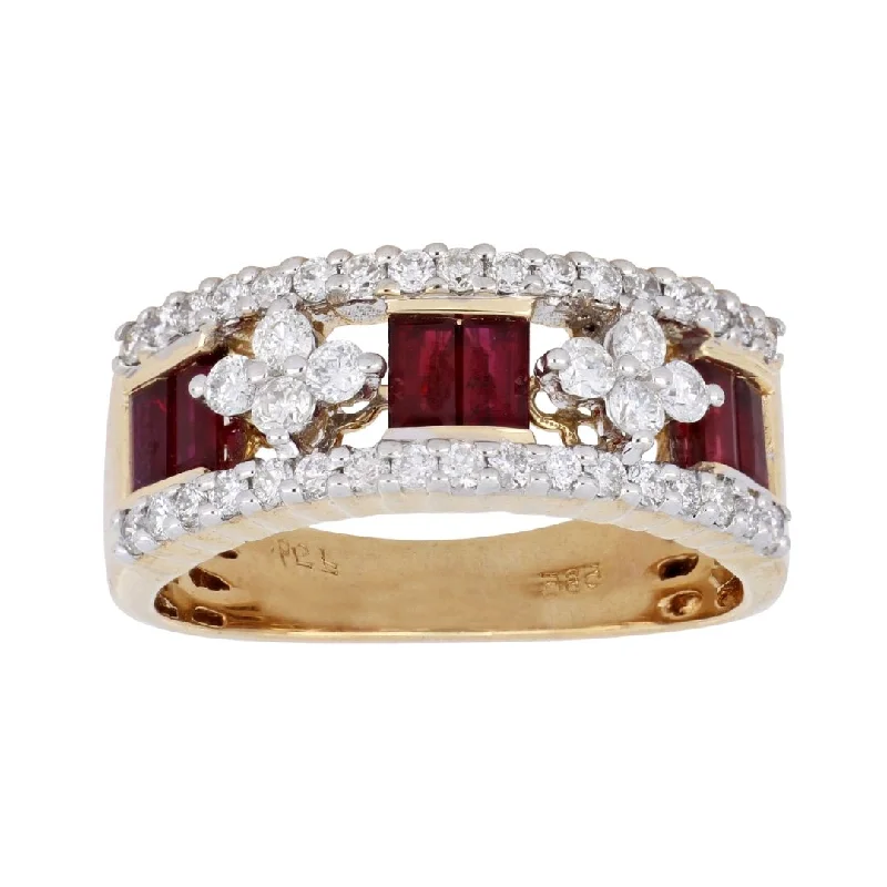 Ruby Ring (Ruby 0.92 cts. White Diamond 0.65 cts.)