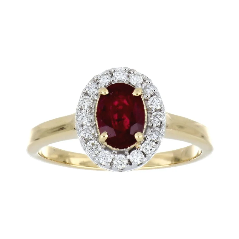 Ruby Ring (Ruby 1.04 cts. White Diamond 0.26 cts.)