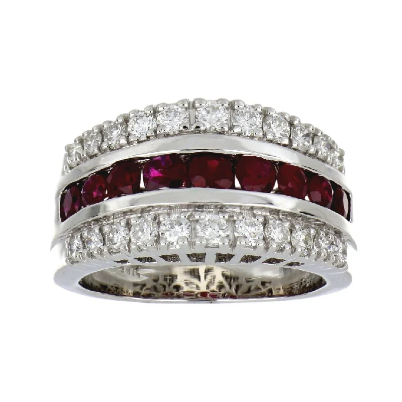 Ruby Ring (Ruby 1.1 cts. White Diamond 0.82 cts.)