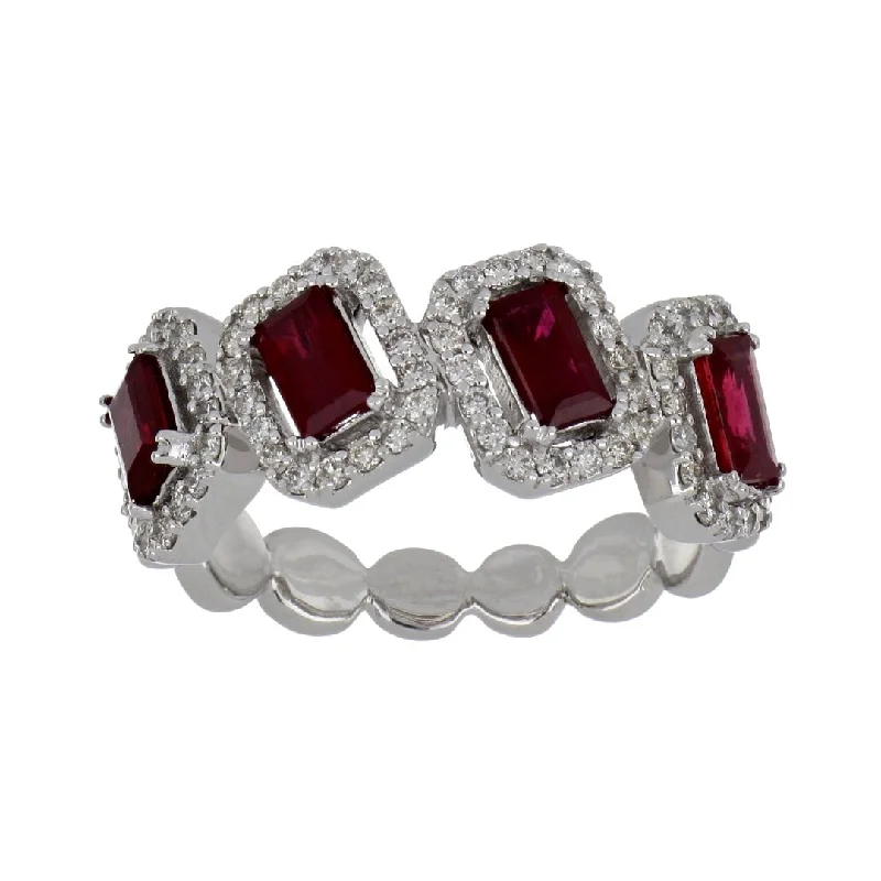 Ruby Ring (Ruby 1.55 cts. White Diamond 0.51 cts.)