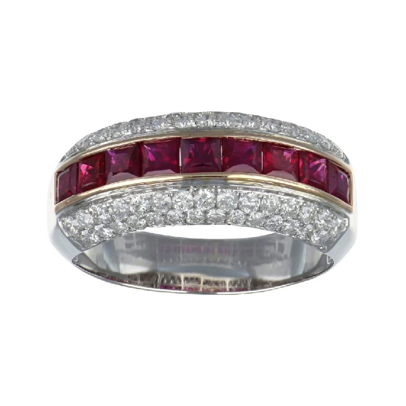 Ruby Ring (Ruby 2.13 cts. White Diamond 1.3 cts.)