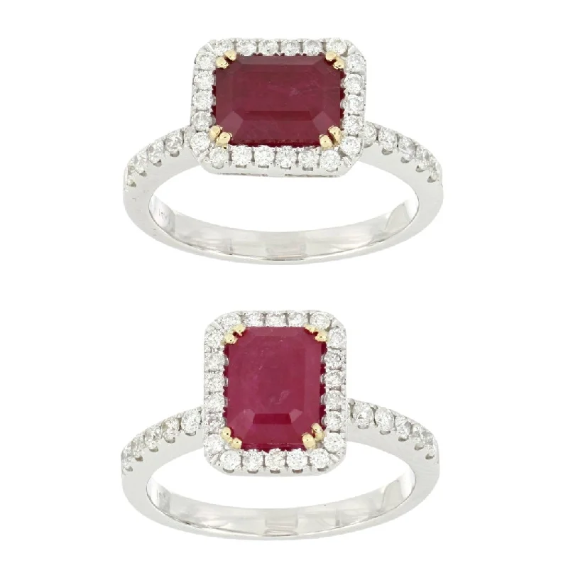 Ruby Ring (Ruby 2.28cts White Diamond 0.39cts)