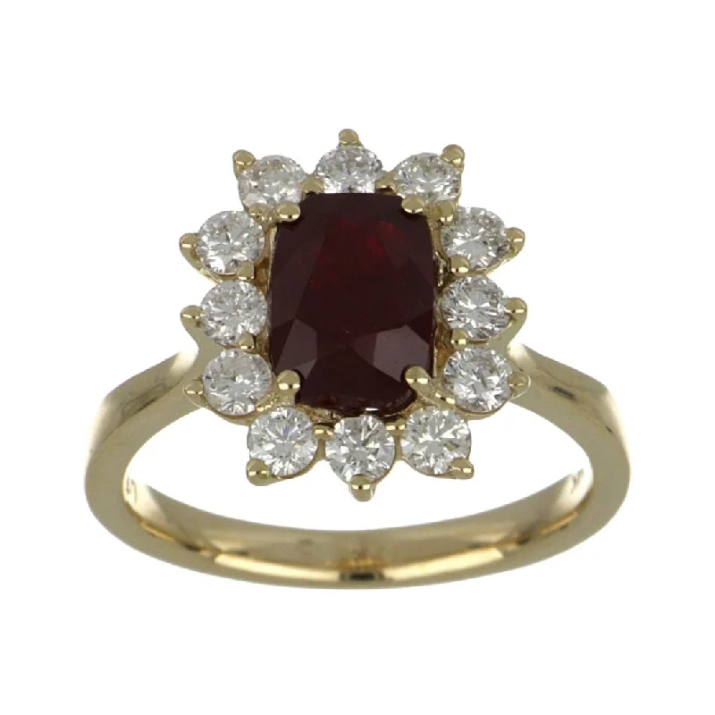 Ruby Ring (Ruby 2.42 cts. White Diamond 0.74 cts.)