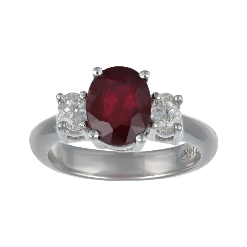 Ruby Ring (Ruby 2.53 cts. White Diamond 0.43 cts.)