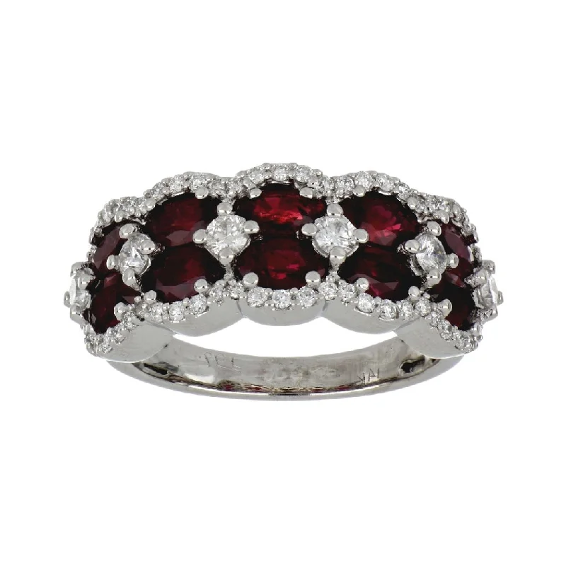 Ruby Ring (Ruby 2.94 cts. White Diamond 0.65 cts.)