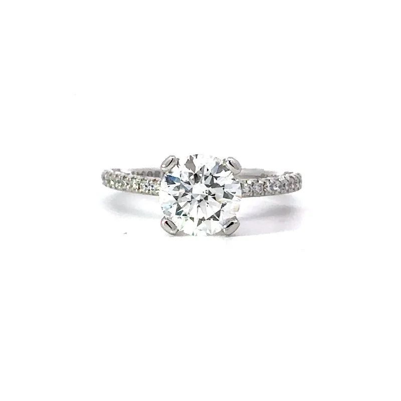 Stunning Tacori Ring with Round Canadian Diamond Center