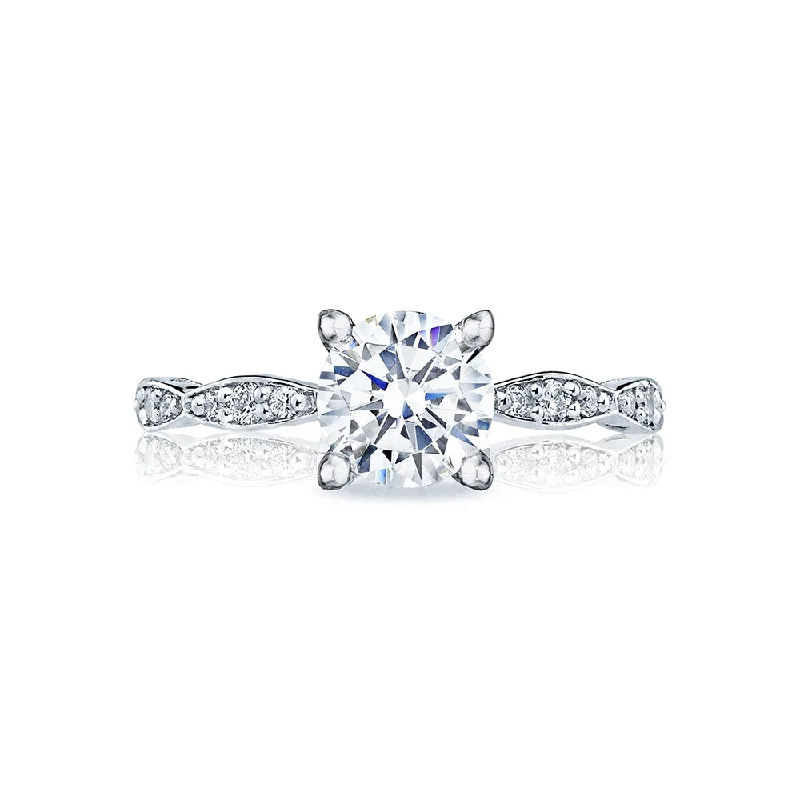 Tacori Petite Crescent Round Solitaire Engagement Ring