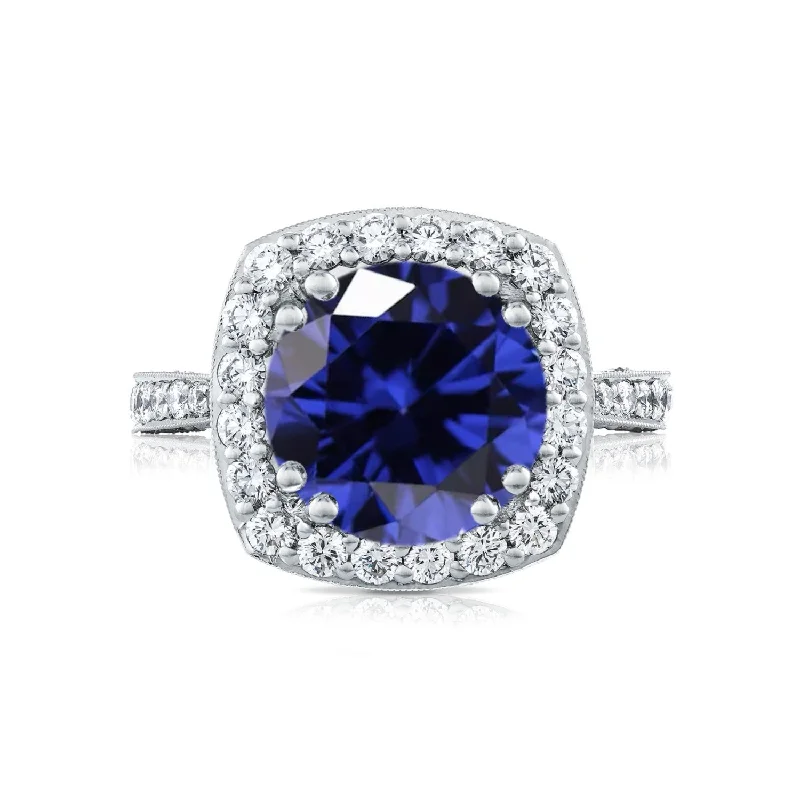 Tacori Classic Crescent RoyalT Sapphire and Diamond Ring