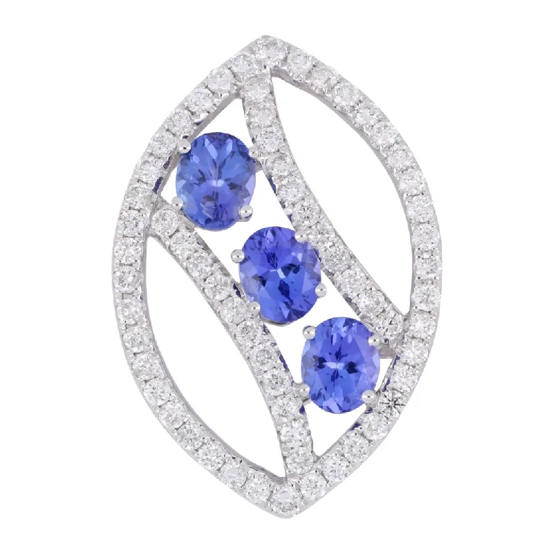 Tanzanite Pendant (Tanzanite 1.44 cts. White Diamond 0.77 cts.)