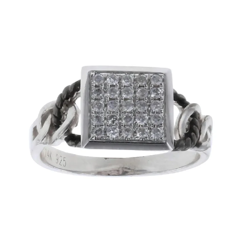 White Diamond Men's Ring (White Diamond 0.27 cts.)