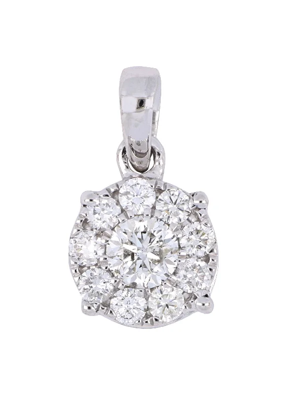 White Diamond Ladies Pendant (White Diamond 0.31 cts. White Diamond 0.33 cts.)