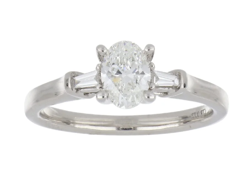 White Diamond Ladies Ring (White Diamond 0.75 cts. White Diamond Included cts)