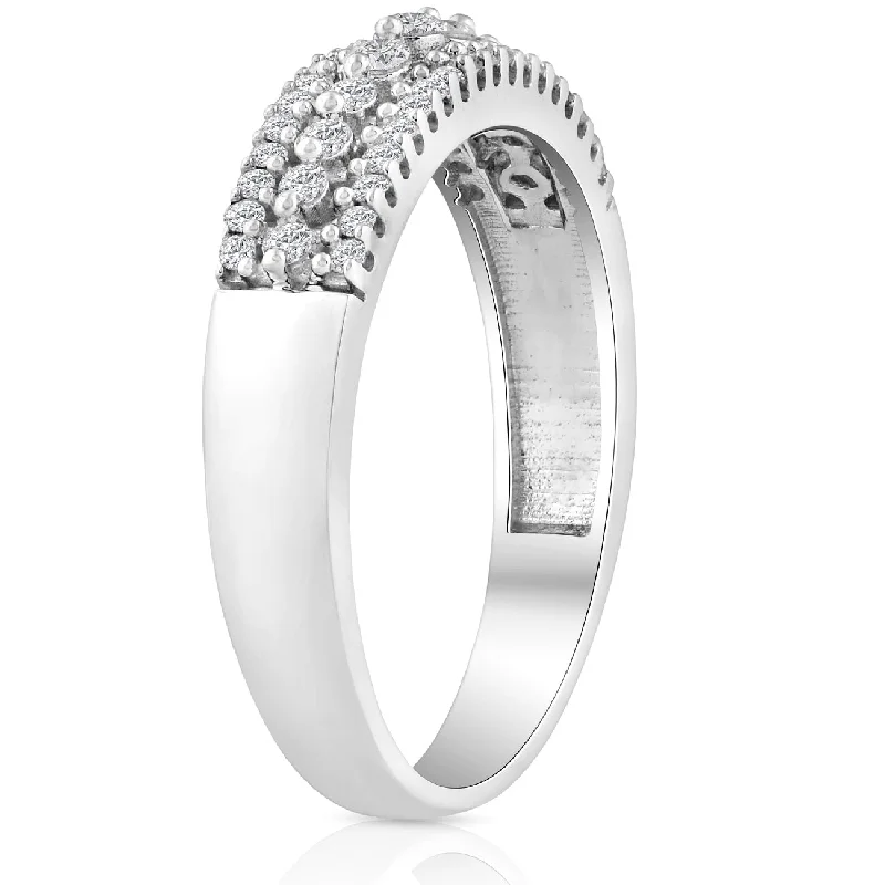 1/3 carat Diamond Wedding Ring 10 KT White Gold