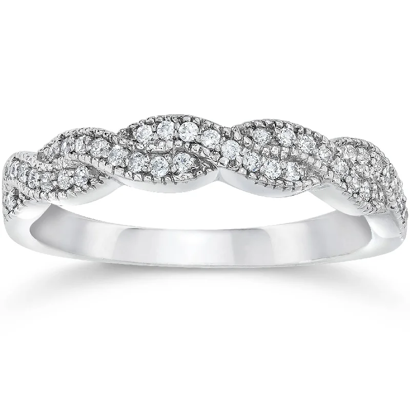 1/3ct Diamond Infinity Ring White Gold