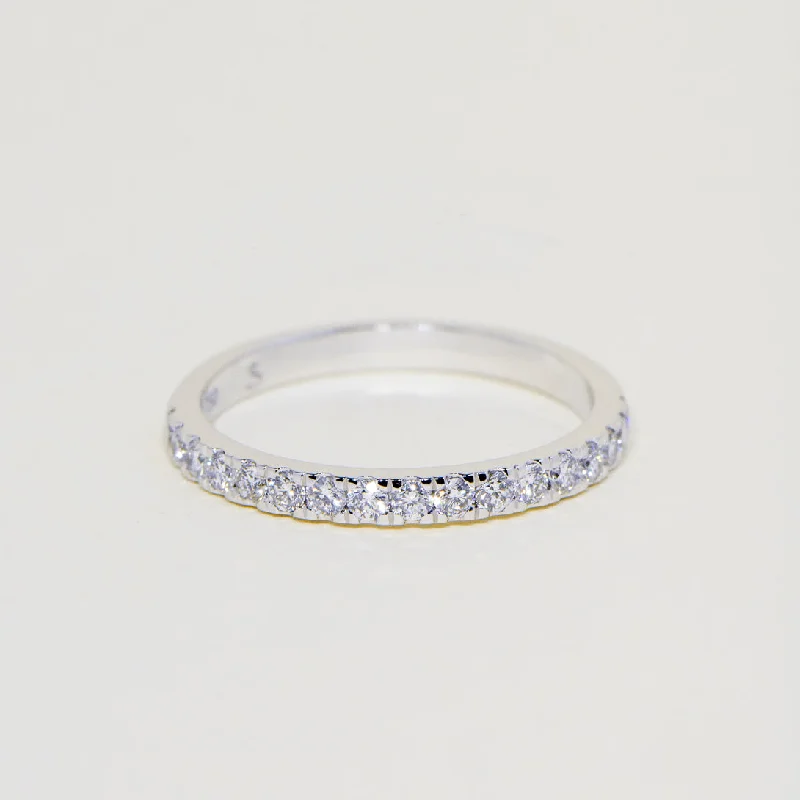 Low Profile Diamond Wedding Ring