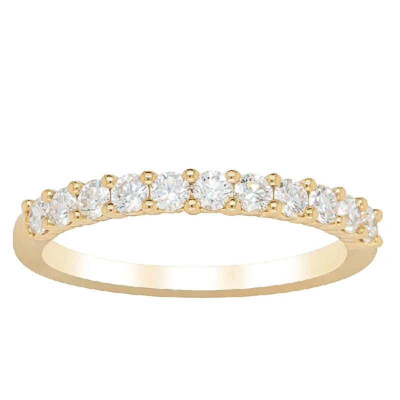 18ct Yellow Gold .50ct Diamond Panorama Band