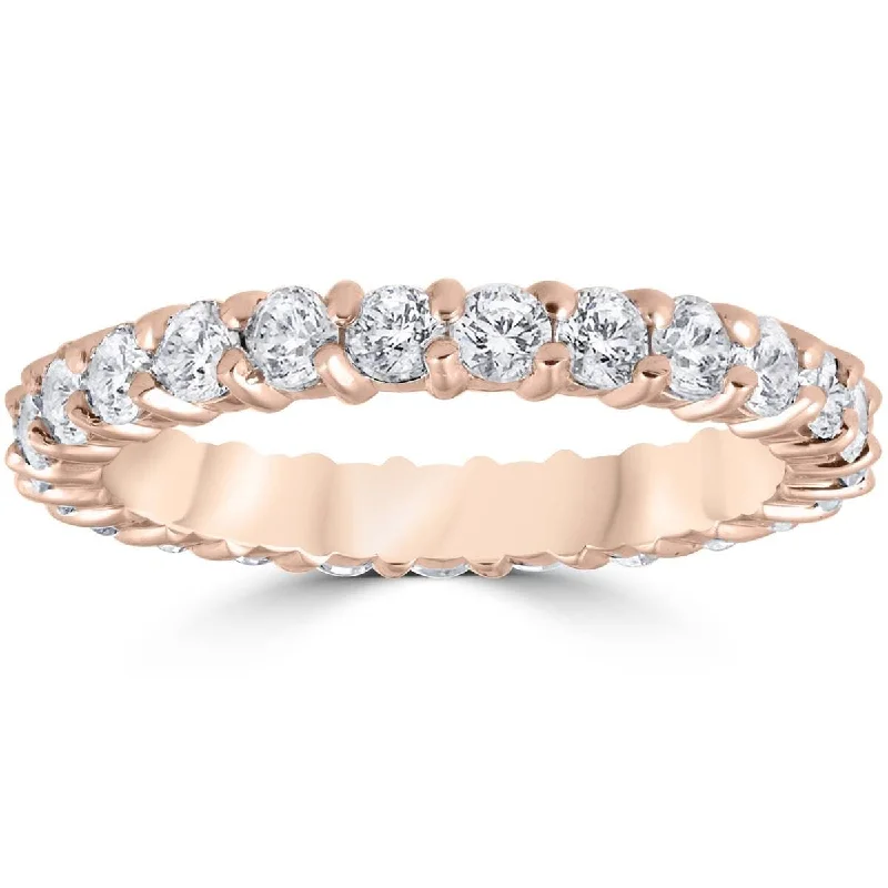 1ct Diamond Eternity Ring Rose Gold