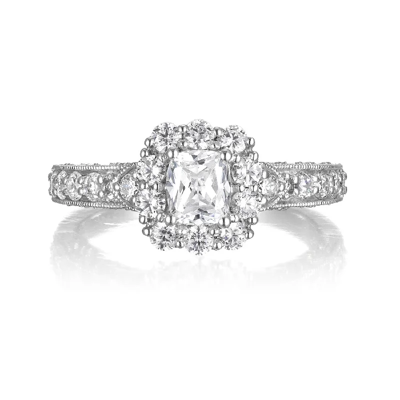 Cushion Cut Diamond Engagement Ring S20151A and Band Set S20151B