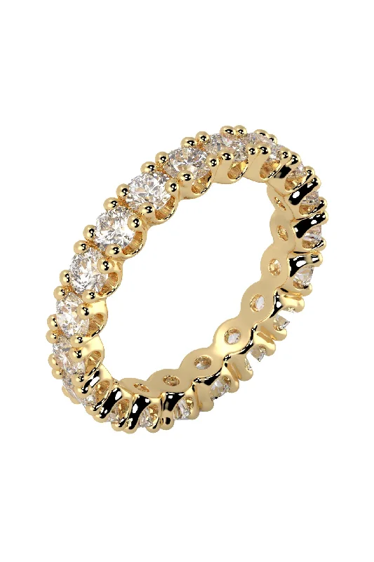 Eternity Band 0.10ct 18K Gold Ring w. Lab-Grown Diamonds