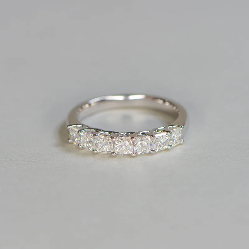 Sofia | 7 Stone Square Radiant Diamond Ring